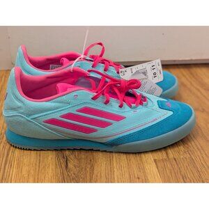 Adidas F50 Freestyle Messi Shoes US 10/11 Aqua & Pink Lightweight Soccer Sneaker
